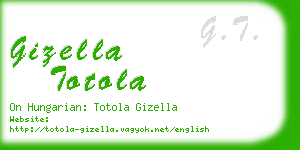 gizella totola business card